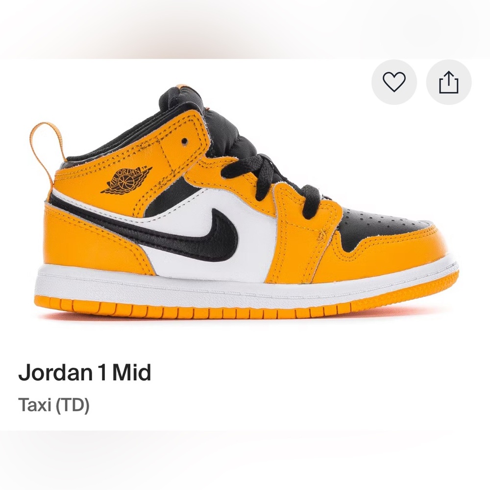 Toddler Jordan 1 Mid Taxi